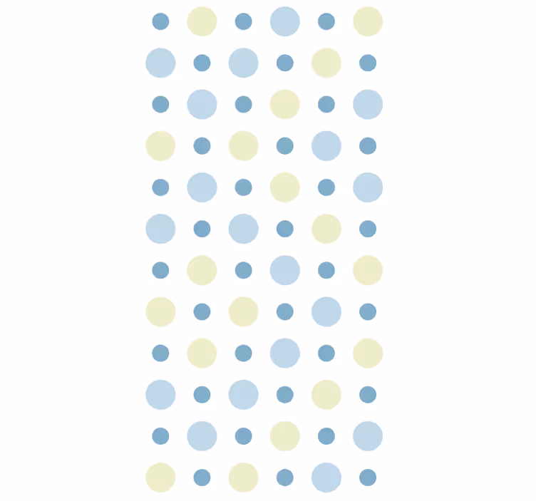 Polka Dot Tranquility polka dot wallpaper - TenStickers