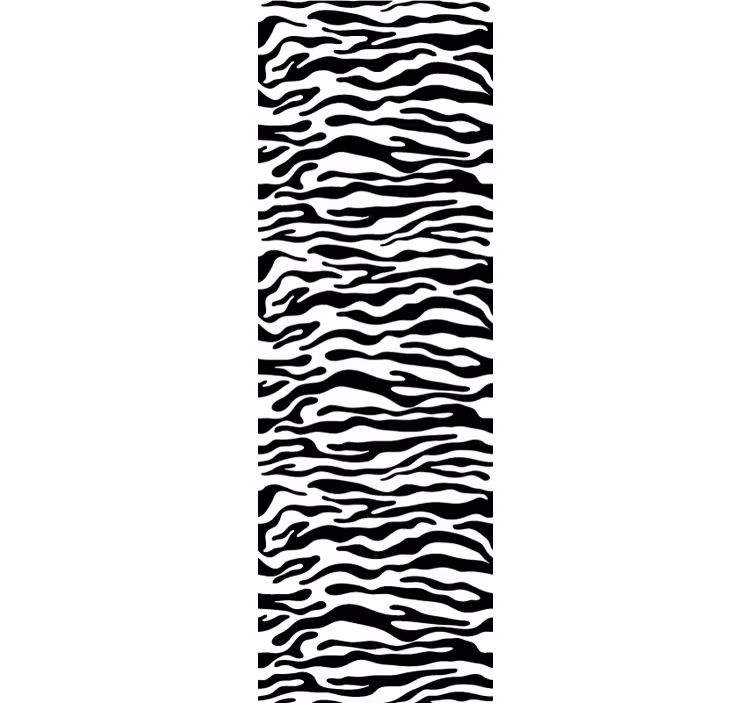 Zebra wallpaper in striped pattern design - TenStickers