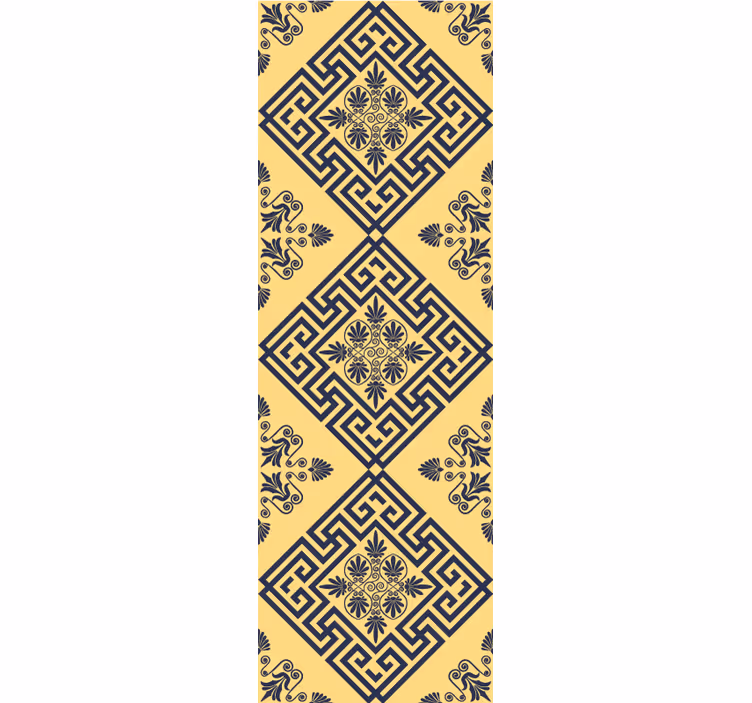 Geometric Mosaic tile effect wallpaper - TenStickers