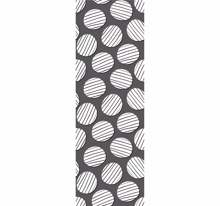 Geometric wallpaper geometric circle pattern - TenStickers