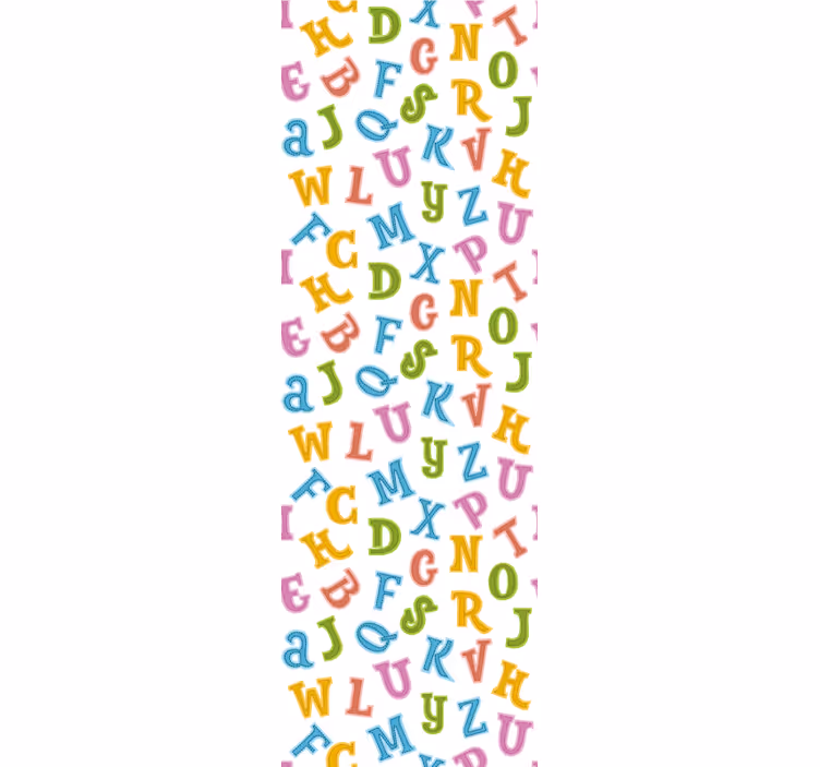 Alphabet Fun letters wallpaper - TenStickers