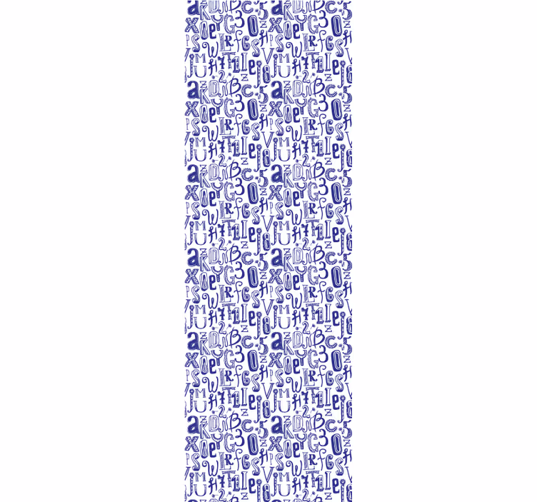Alphabet Motif letters wallpaper - TenStickers