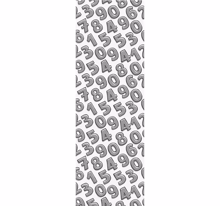 Number Arrangement letters wallpaper - TenStickers