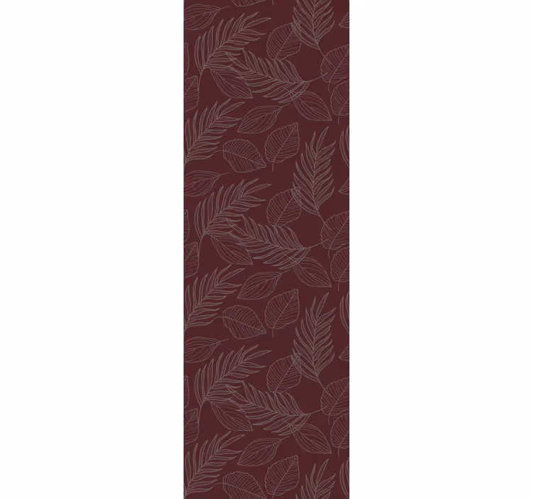 Leaf wallpaper with botanical leaf design - TenStickers