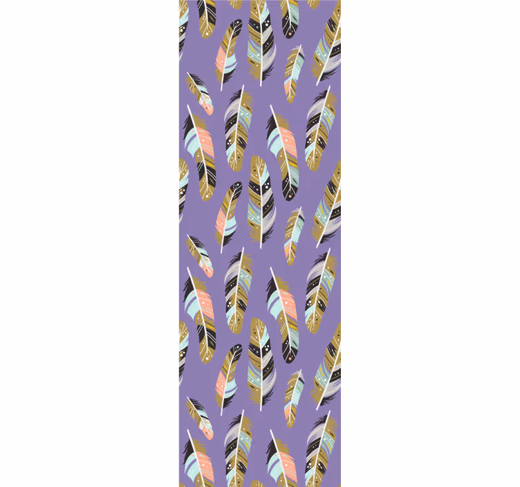 Teenagers wallpaper with feathered patterns - TenStickers