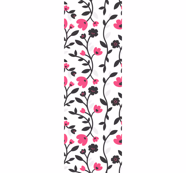 Rose texture bathroom wallpaper - TenStickers