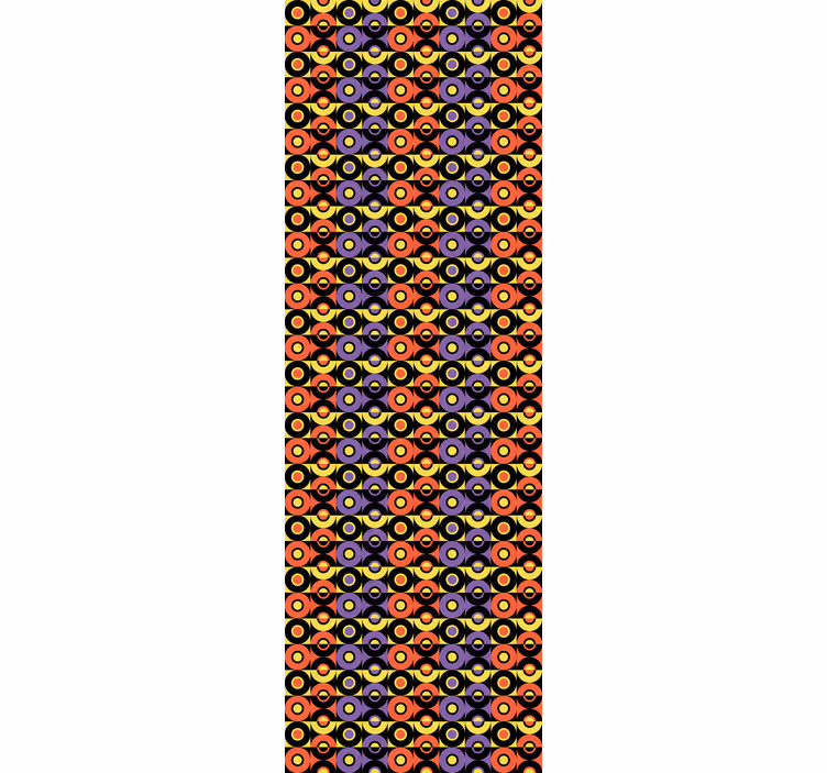 Retro Circles Pattern vintage wallpaper - TenStickers