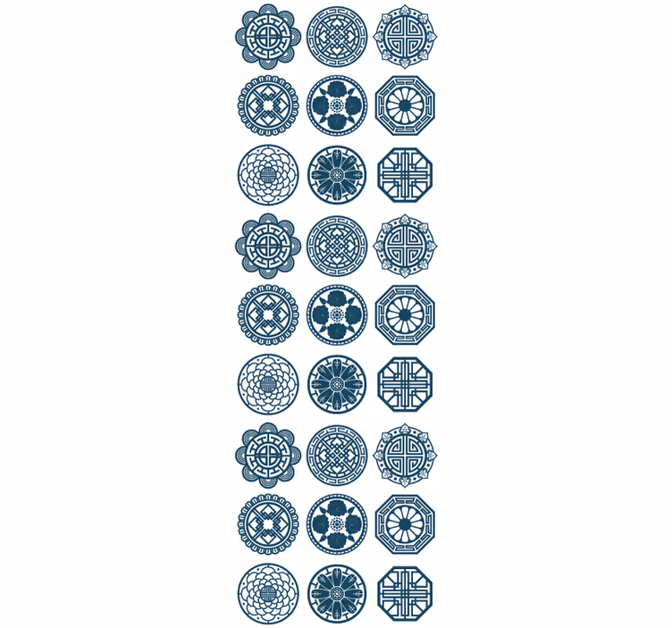 Tile effect wallpaper geometric tile designs - TenStickers