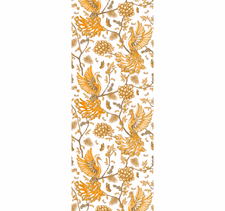 Floral ornament wallpaper floral botanical design - TenStickers