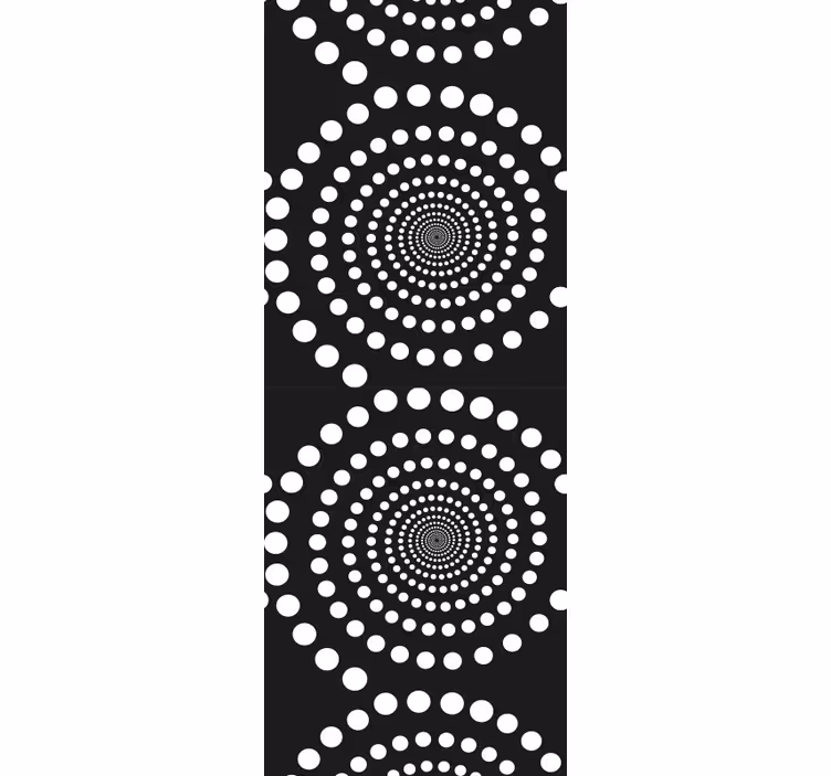 Teenagers wallpaper concentric dots design - TenStickers