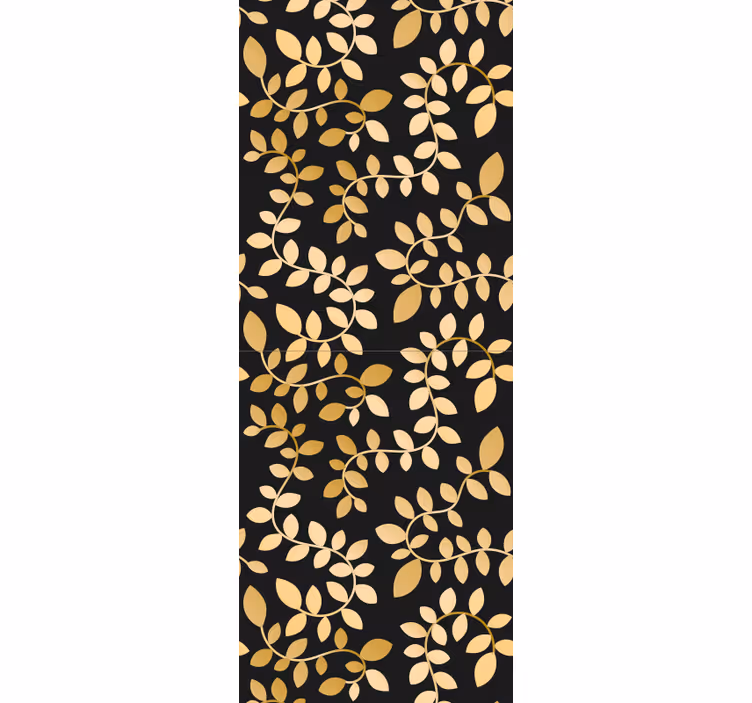 Leafy Elegance leaf wallpaper - TenStickers