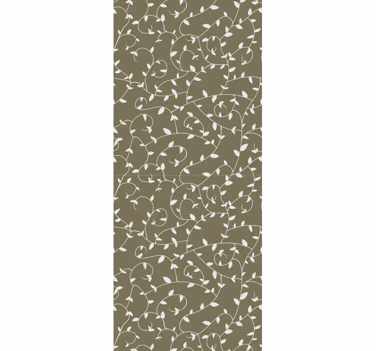 Botanical Swirls ornamental wallpaper - TenStickers