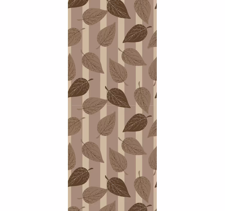 Leaf wallpaper with leaf pattern - TenStickers
