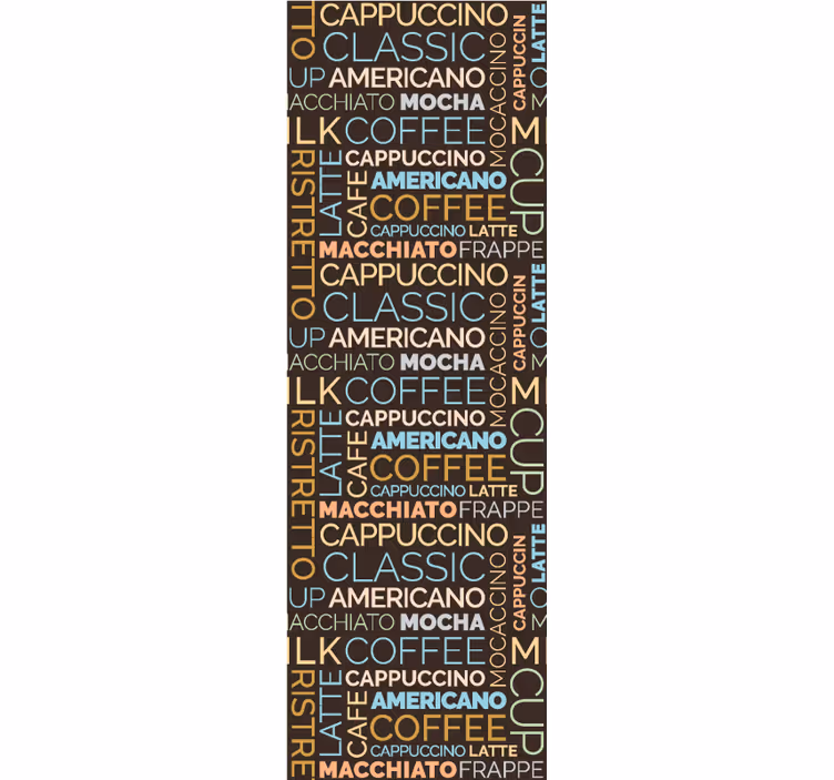 Coffee Typography letters wallpaper - TenStickers