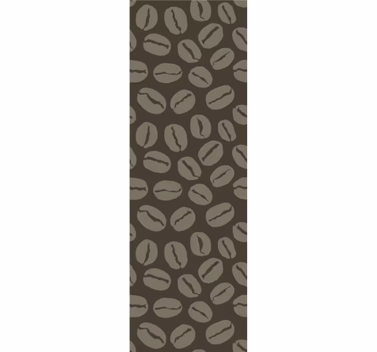 Coffee Bean Motif wallpaper quarters - TenStickers