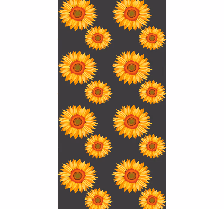 Sunflower Elegance flower wallpaper - TenStickers
