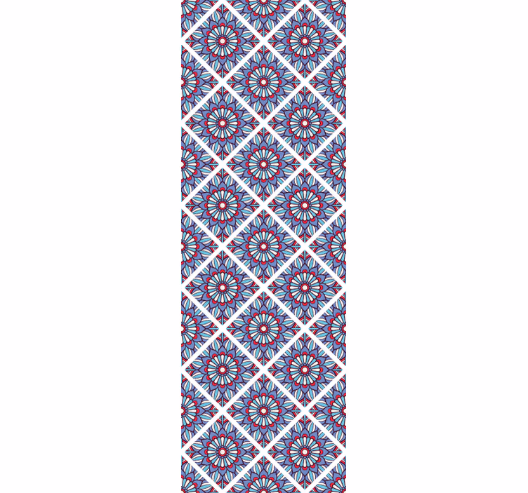 Geometric Botanical Sophistication floral ornament wallpaper - TenStickers