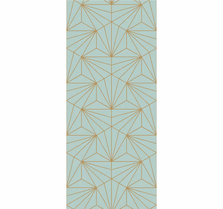 Geometric wallpaper in geometric line art style - TenStickers