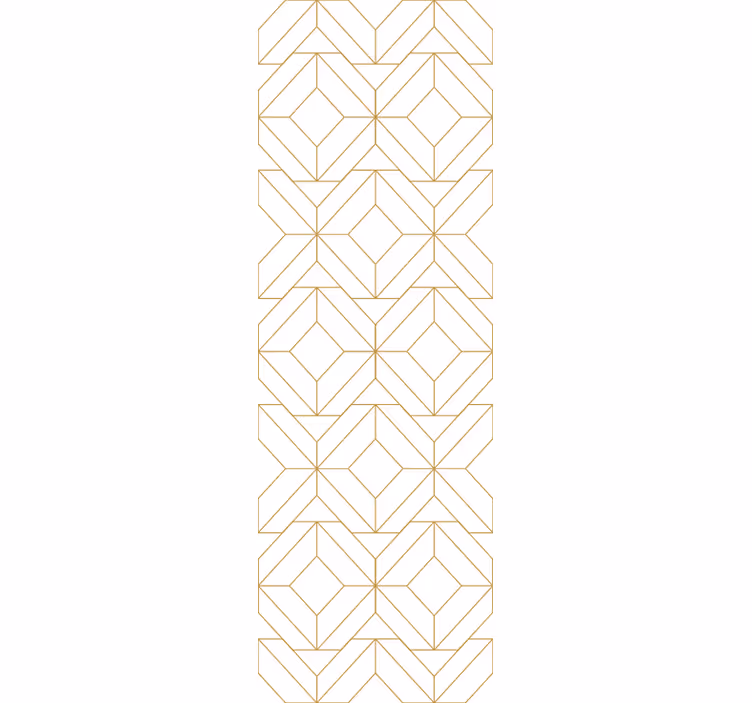 Geometric wallpaper in geometric cube design - TenStickers