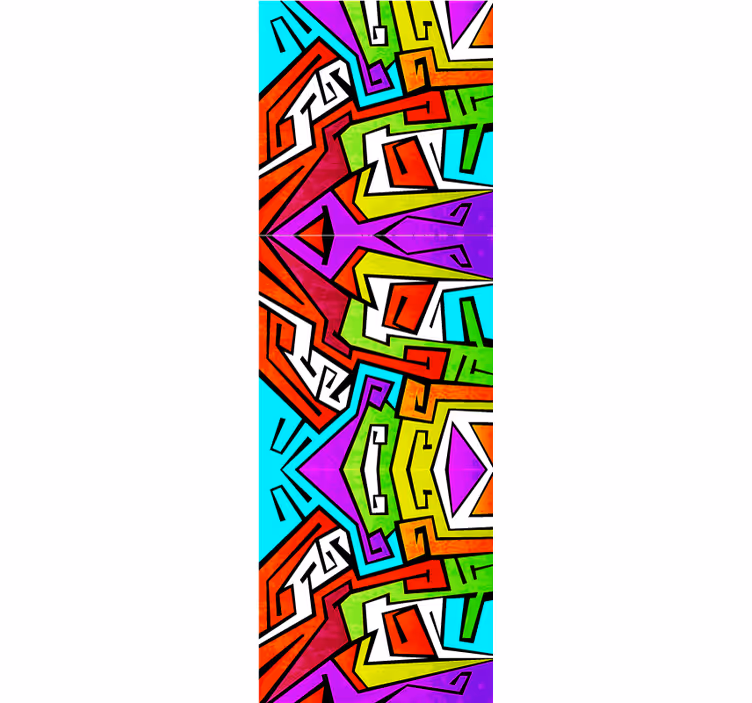 Teenagers wallpaper geometric brightness - TenStickers