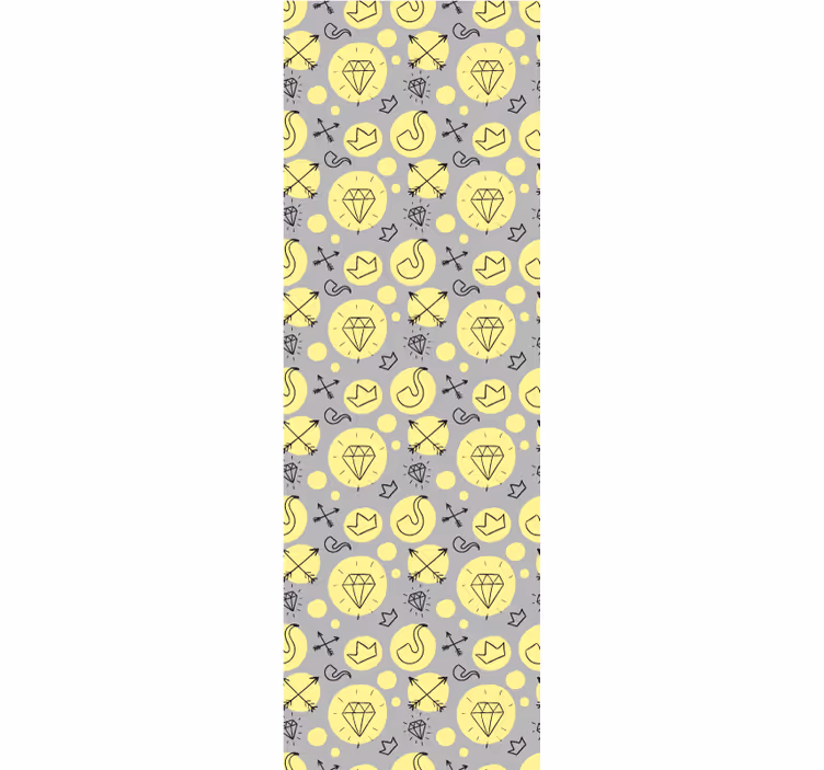 Doodle Symbols Blend art wallpaper - TenStickers