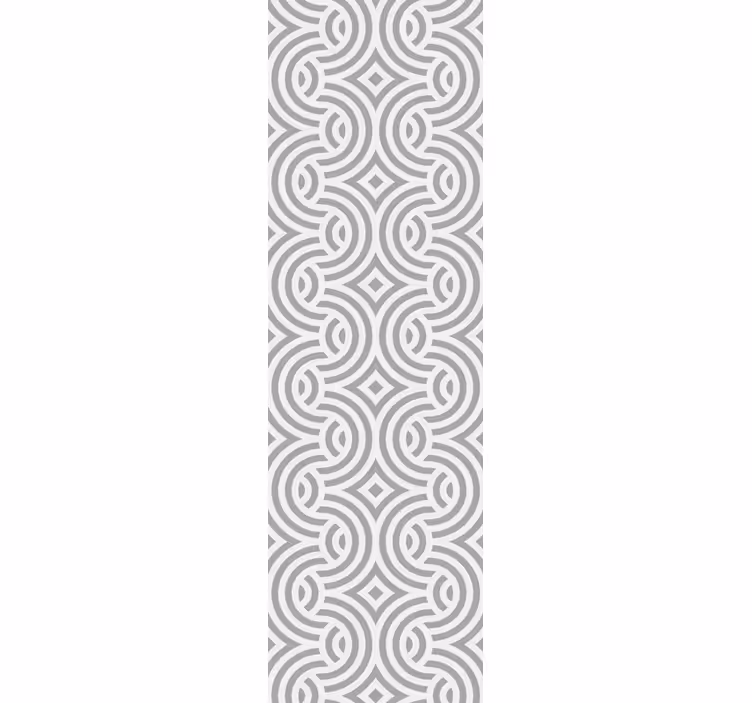 Geometric Spiral Patterns dining room wallpaper - TenStickers