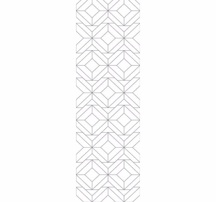 Cubic Pattern geometric wallpaper - TenStickers