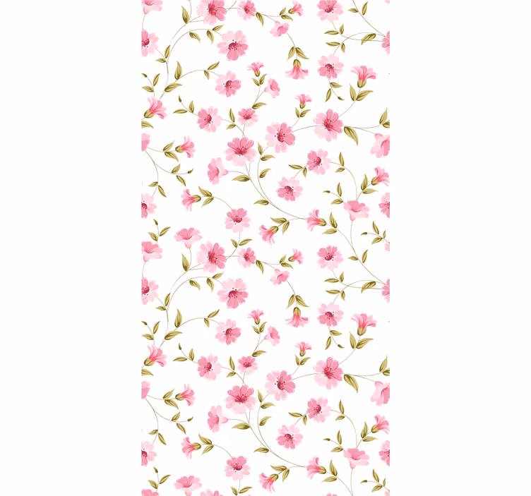 Floral Vine Motif flower wallpaper - TenStickers
