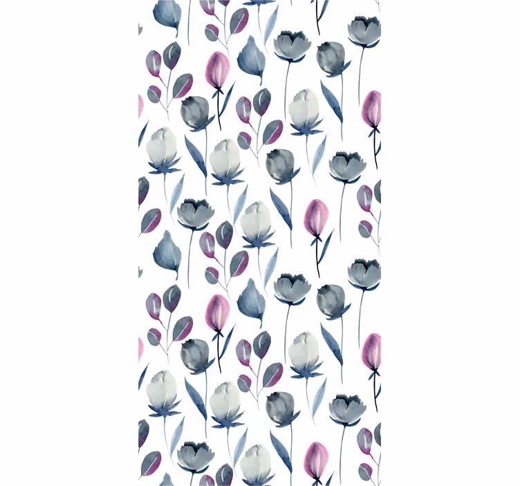Watercolor Florals flower wallpaper - TenStickers
