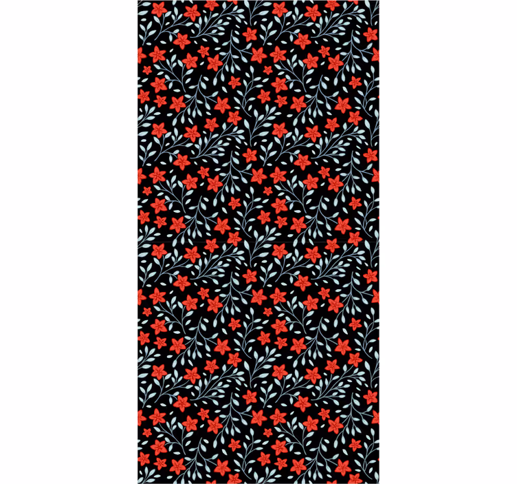 Botanical Tapestry floral ornament wallpaper - TenStickers
