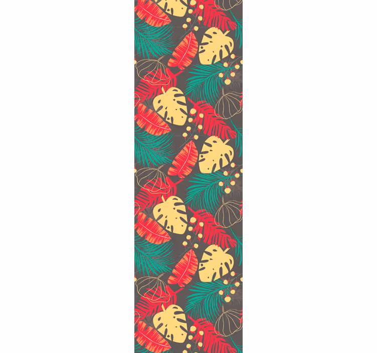 Tropical Monstera Motif jungle wallpaper - TenStickers