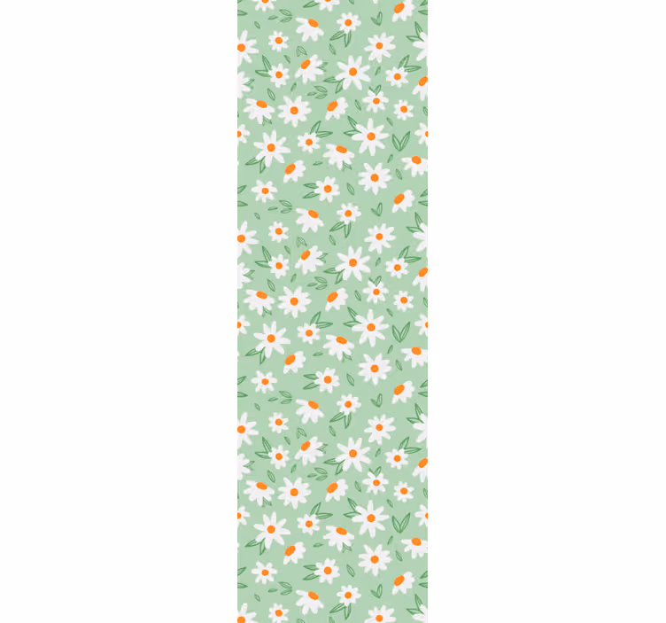 Floral Daisy Pattern flower wallpaper - TenStickers