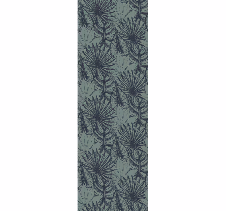 Leaf wallpaper with palm leaf design - TenStickers