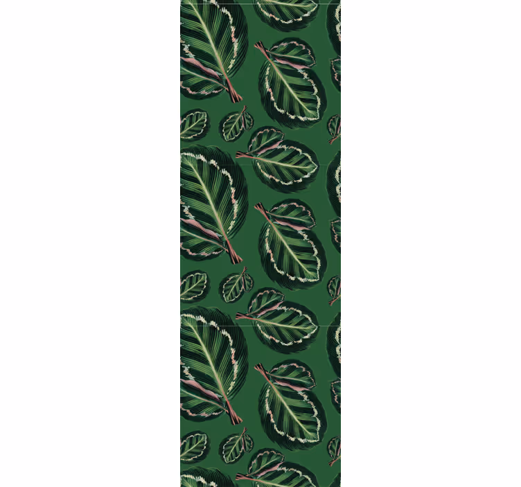 Lush green patterns leaf wallpaper - TenStickers