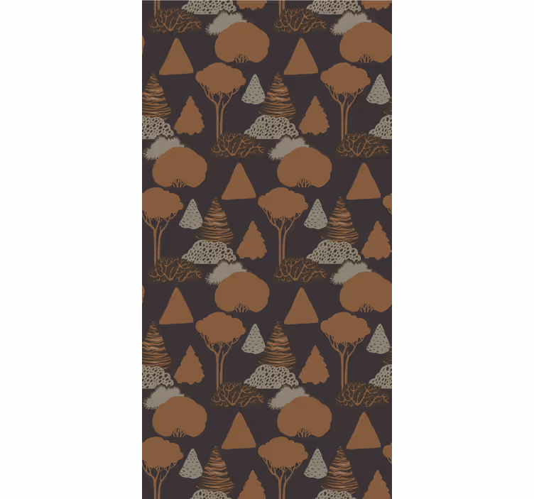 Forest Silhouette nature wallpaper - TenStickers