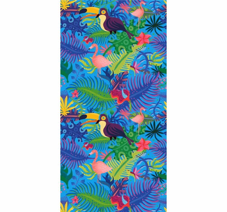 Tropical Rainforest jungle wallpaper - TenStickers