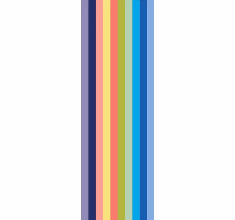 Vibrant Striped Pattern horizontal wallpaper - TenStickers