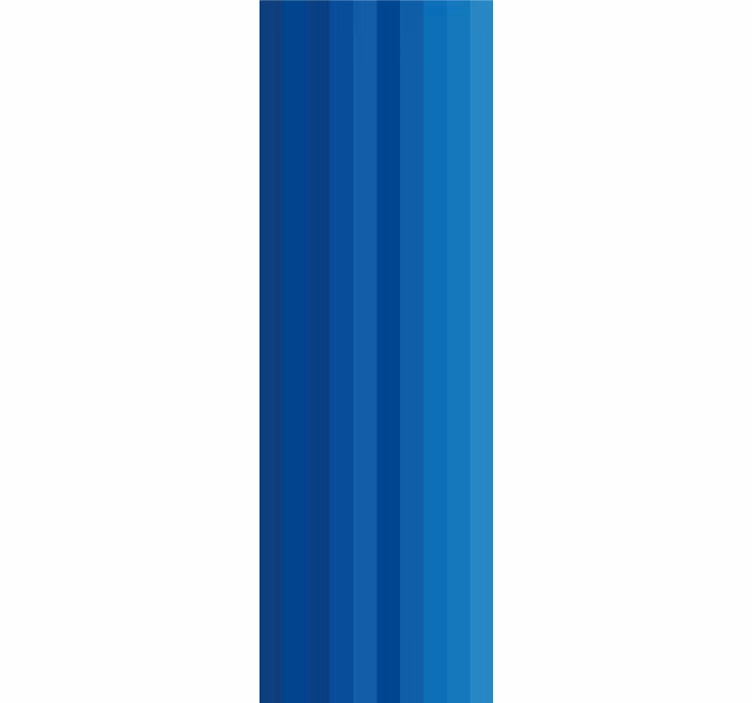 Blue Striped Motif horizontal wallpaper - TenStickers