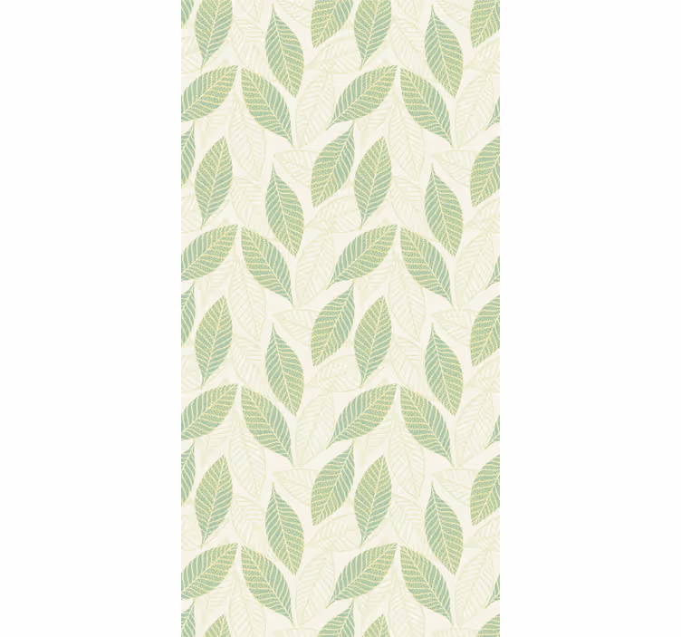 Leafy Ambiance leaf wallpaper - TenStickers