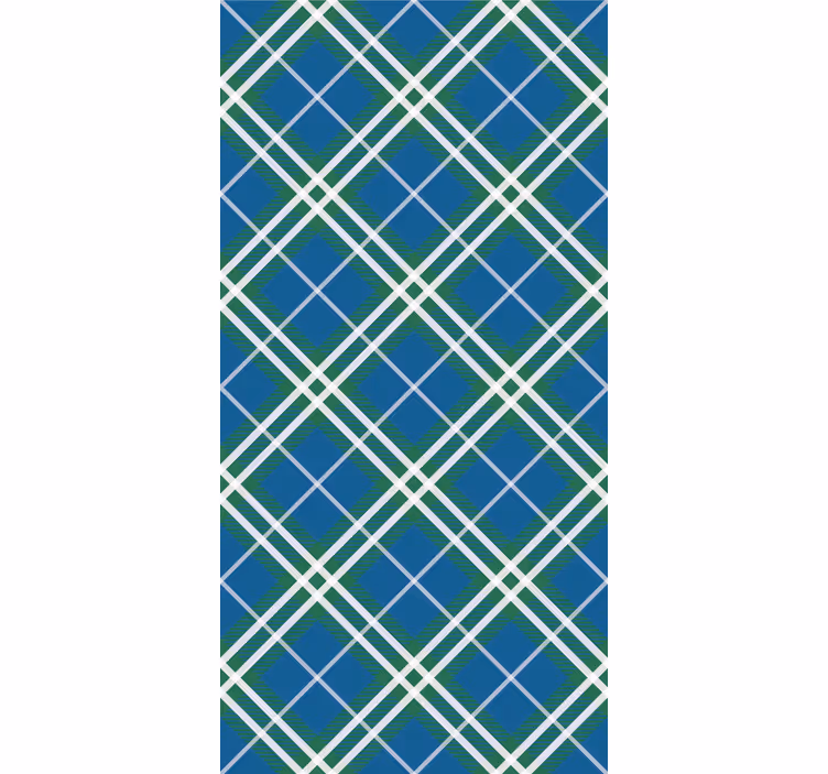 Geometric wallpaper in geometric plaid design - TenStickers
