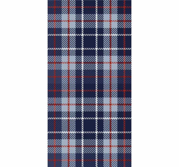 Tartan Plaid tile effect wallpaper - TenStickers
