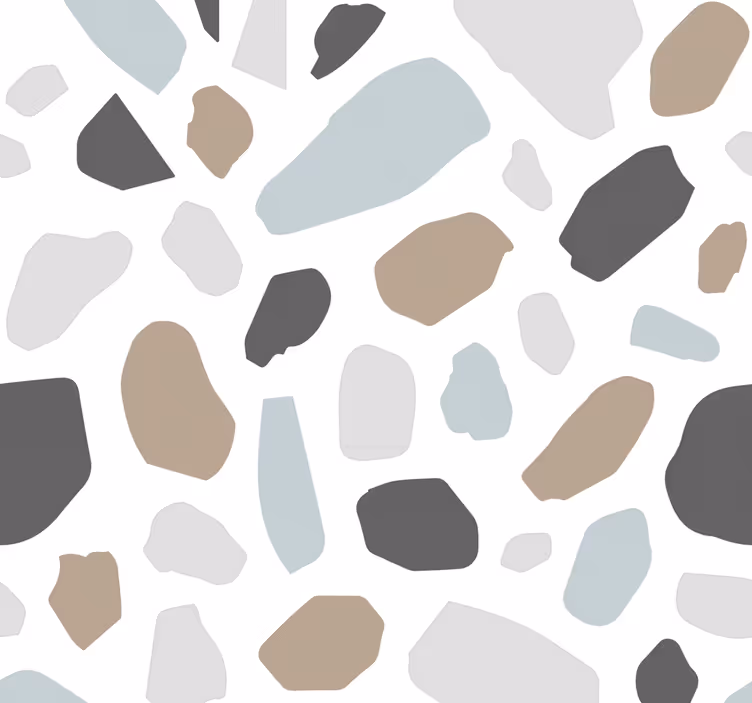 Gray terrazo stone effect wallpaper - TenStickers