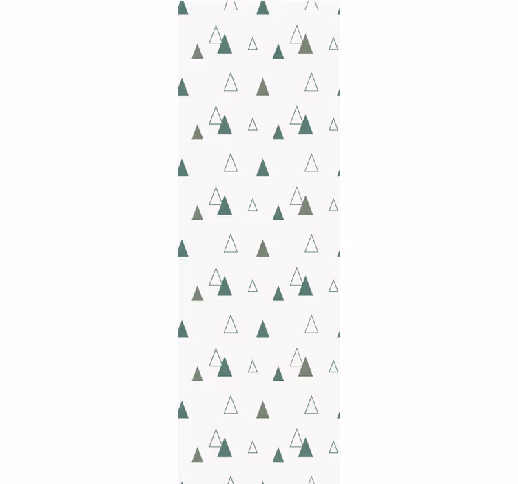 Forest pattern triangle wallpaper - TenStickers