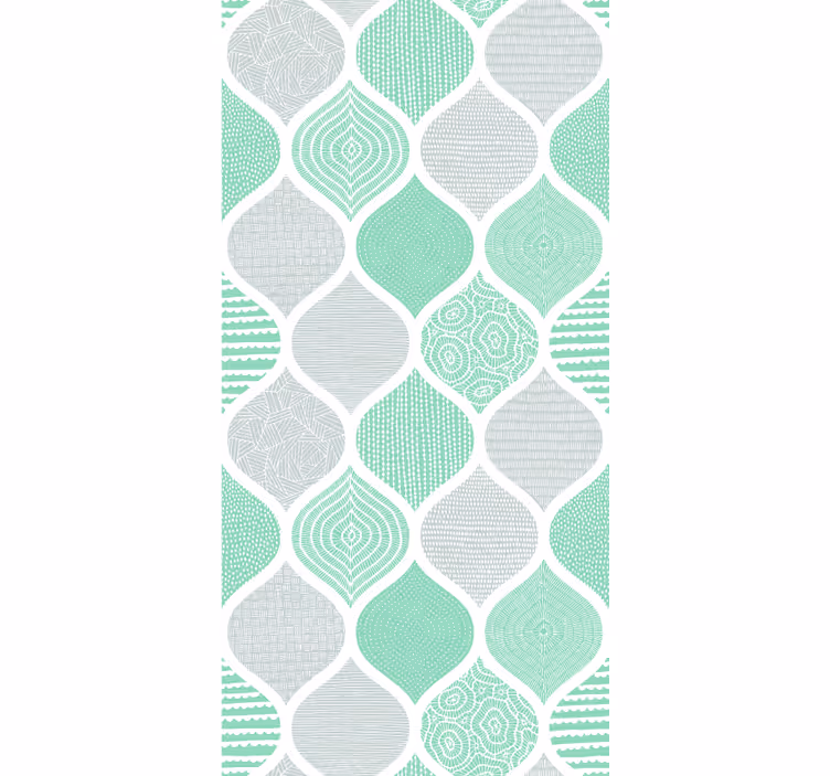 Living room wallpaper geometric textured designs - TenStickers