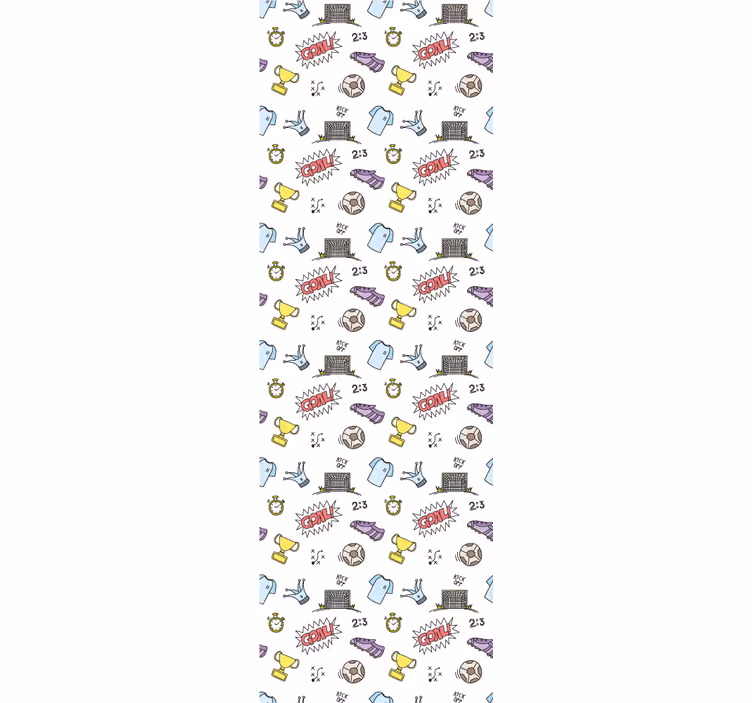 Soccer Fun Theme nursery wallpaper - TenStickers