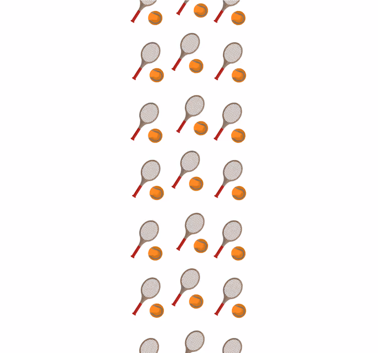 Teenagers wallpaper tennis inspired design - TenStickers