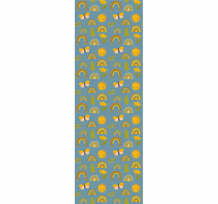 Cheerful Nature Patterns butterfly wallpaper - TenStickers