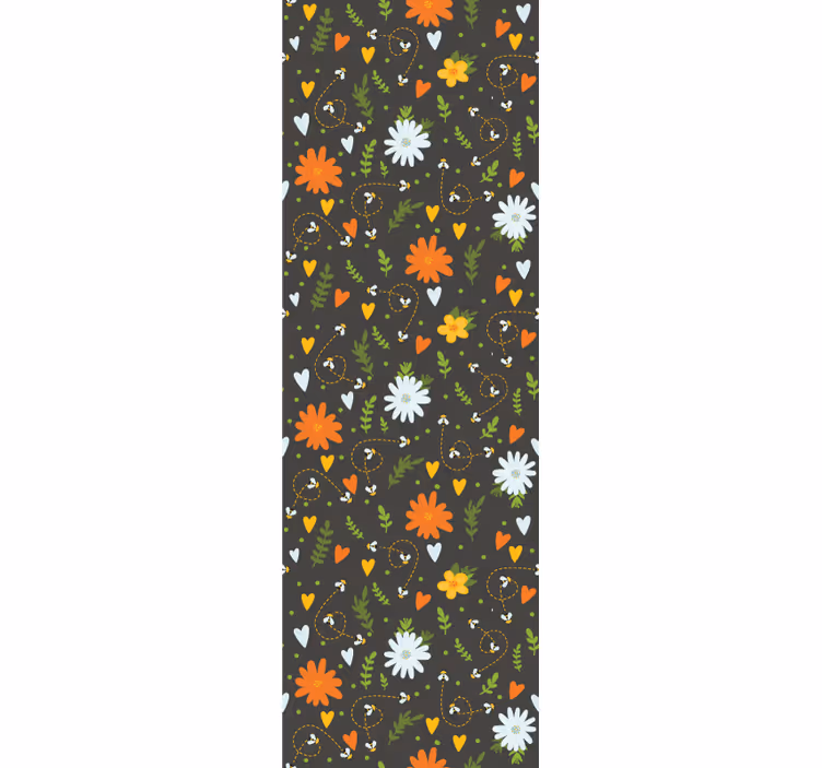 Spring colorful pattern flower wallpaper - TenStickers