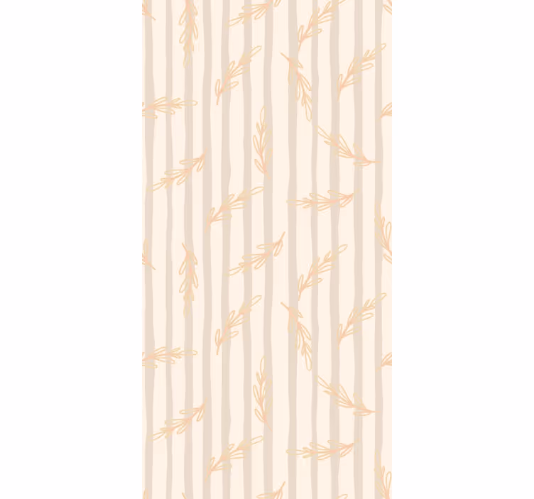 Bamboo Silhouettes leaf wallpaper - TenStickers