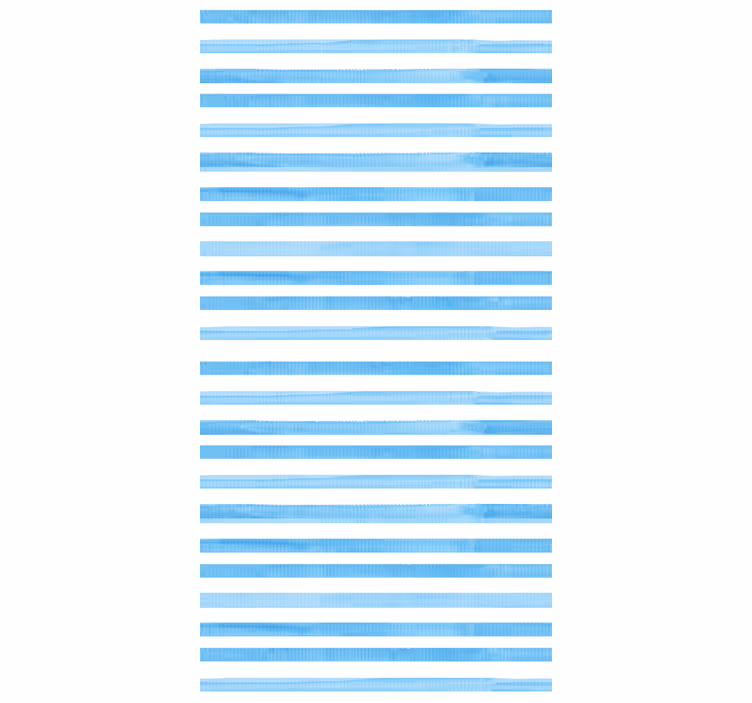 Blue and white motif horizontal wallpaper - TenStickers